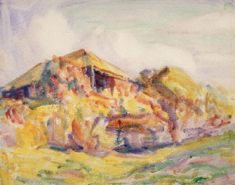 John Russell Muscovy bungalow from below France oil painting art